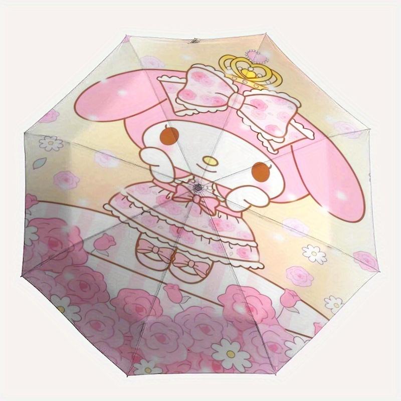 Sweet and Cute My Melody Automatic Opening and Closing Folding - A Good Choice for Gifts, Fashionable and Convenient Umbrella With Cute Cartoon Charac
