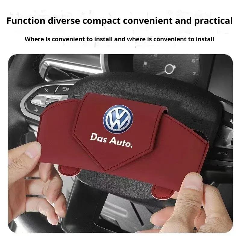 hijk1 ·Car Glasses Storage estuche para gafas de sol de coche,de cuero Pu For Volkswagen VW Passat Touran Golf 3 GTI Octavia Jetta
