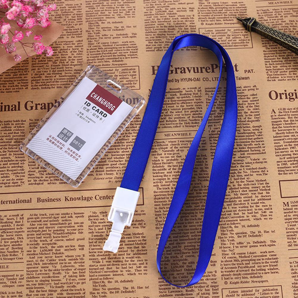 Acrylic Plastic Work Card Holders Multi-use Hard Plastic Badge Work ID Card Holder Protector Cover Case ID Card Holder