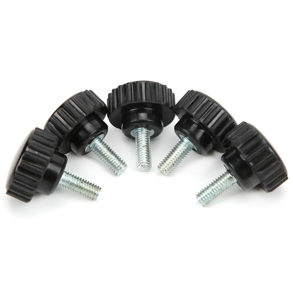 10Pcs Clamping Knob Jig Bolt Lathe Hand Grip Twist Nut Straight Thread Locking Handle M6x25x15