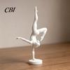 Modern Art Aesthetic Statues 3D Printed Rhythmic Gymnastics Figurine, Minimalist Sculpture, Elegant Artistic Study Room Tabletop Handstand Ballet Pose