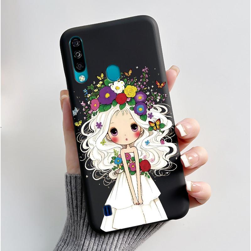 Hülle für ZTE Blade A7 (2020) Handyhülle Mattschwarz Luxus Drache Niedlich Cool Jungen Mädchen Weiches Silikon TPU Schutz-Rückseite