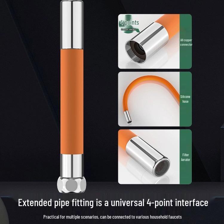 Universal Splash-Proof Shapeable Faucet Extender