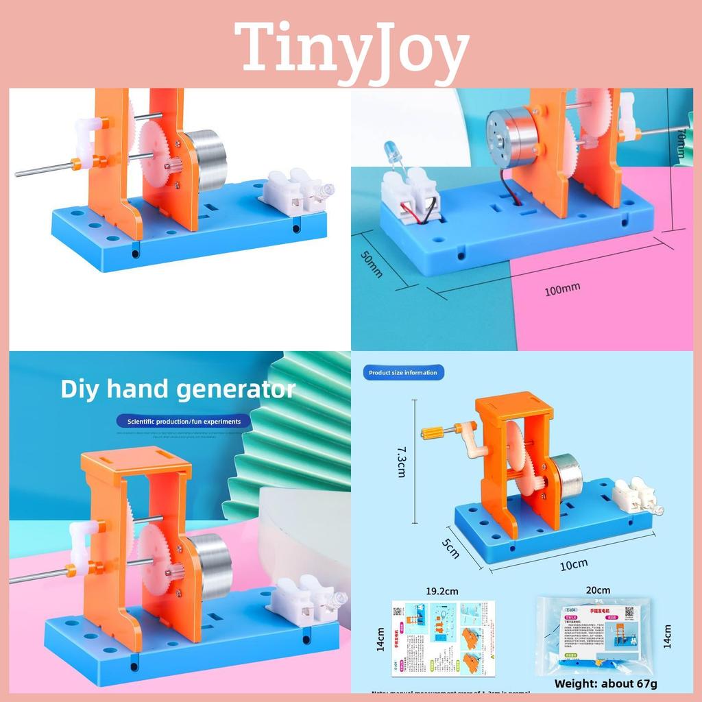 Science Experiment Handcrank Generator Diy Stem Educational Kit For Middle School Physics Projects