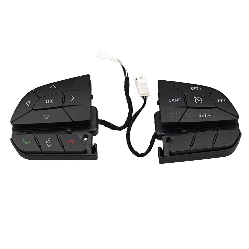 For 14-18 Dodge Jeep Challenger Cruise Control Button Car Steering Wheel Speed Limited Audio Volume Switch Buttons 68146856AC