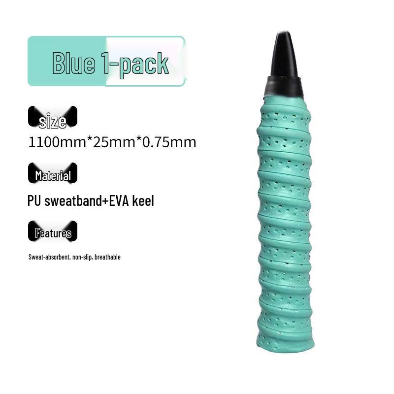 Dragon Bone Perforated Badminton Grip: Anti-Slip, Sweat-Absorbent, Breathable Wrap for Tennis Rackets & Fishing Rods