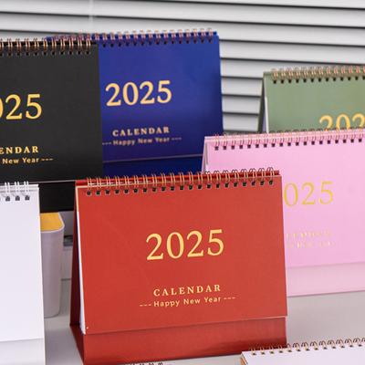 2025 Mini Desk Calendar Planificator zilnic Calendar Flip Listă de sarcini Memo Pad Organizator de program de gestionare a timpului pentru birou, acasă, școală
