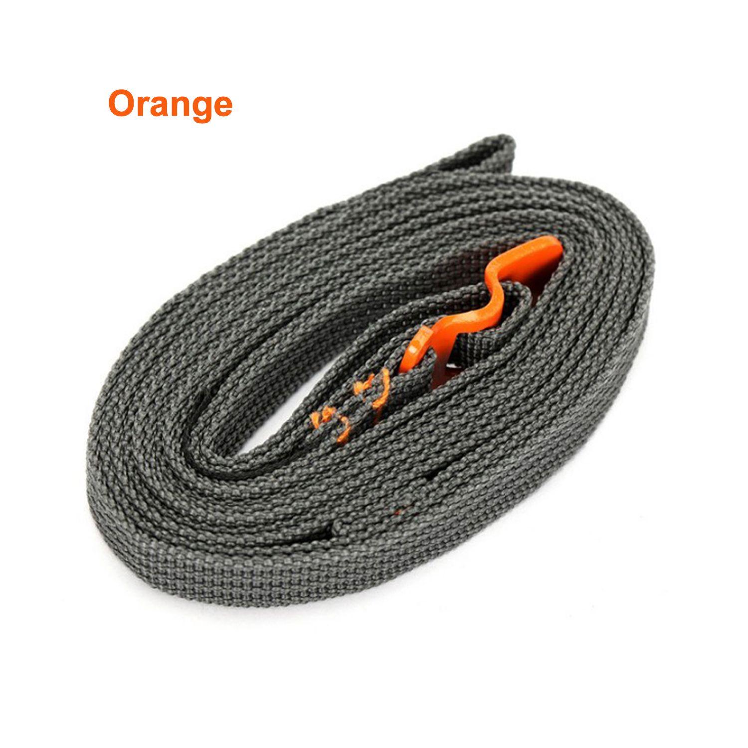

Car Camping Nylon Travel Bag Tie Luggage Strap Buckle Tie-Down Belt Cargo Rope оранжевый