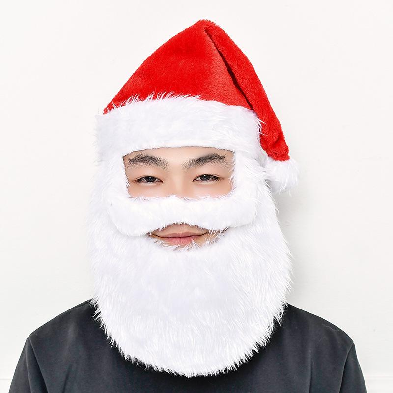 Festive Santa Beard & Hat for Adults and Kids - Cute Christmas Headwear Gift