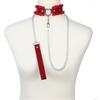 Chain Leash Choker Collar for Women Alt Fashion Leather Chocker Sexy Costume Jewelry Halloween Cosplay Accessories