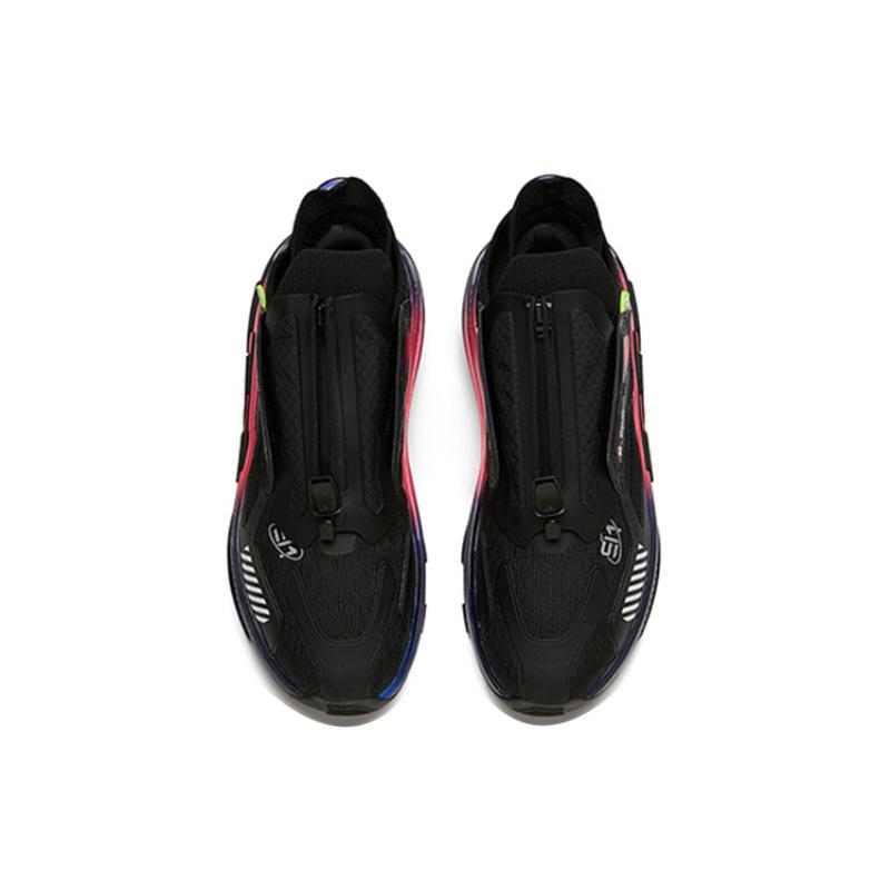 Anta AT91 Catapult Force Technology Slip-Resistant Cushioning Wear-Resistant Low-Top Running Shoes Black Pink Sneakers 112148851-3