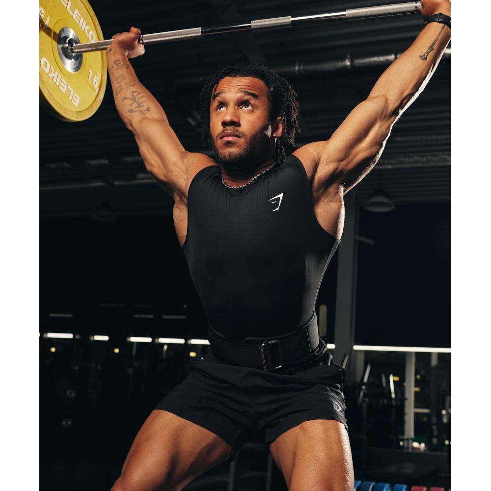 Gymshark Gewichthebergürtel mit Klettverschluss Schwarz I3a3v Bb2j