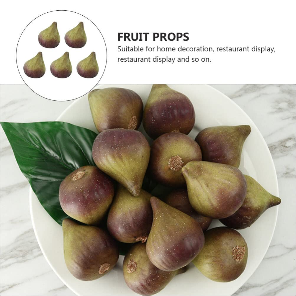 TOYMYTOY Set of Simulation Fig Fruit Lightweight and Compact Display Figurines for Home and Store Decor 5-Piece Models,