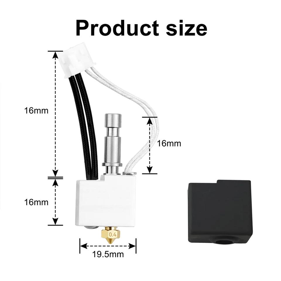 3D Printer Parts for Anycubic Kobra S1 Combo Hotend Kobra S1C Hot End Kit Nozzle 0.2 0.4 0.6 0.8mm Hotend Thermistor Kobra S1