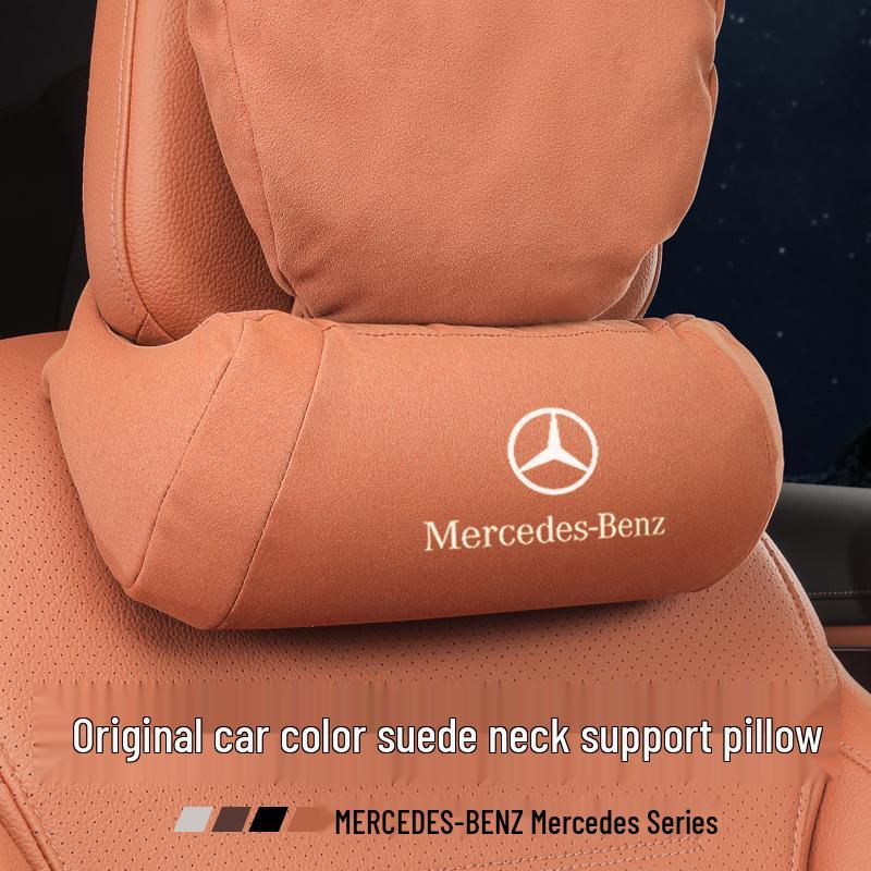 Neck Pillow & Backrest Set for Mercedes-Benz GLC/GLCL/C-Class Headrests – Car Interior Use
