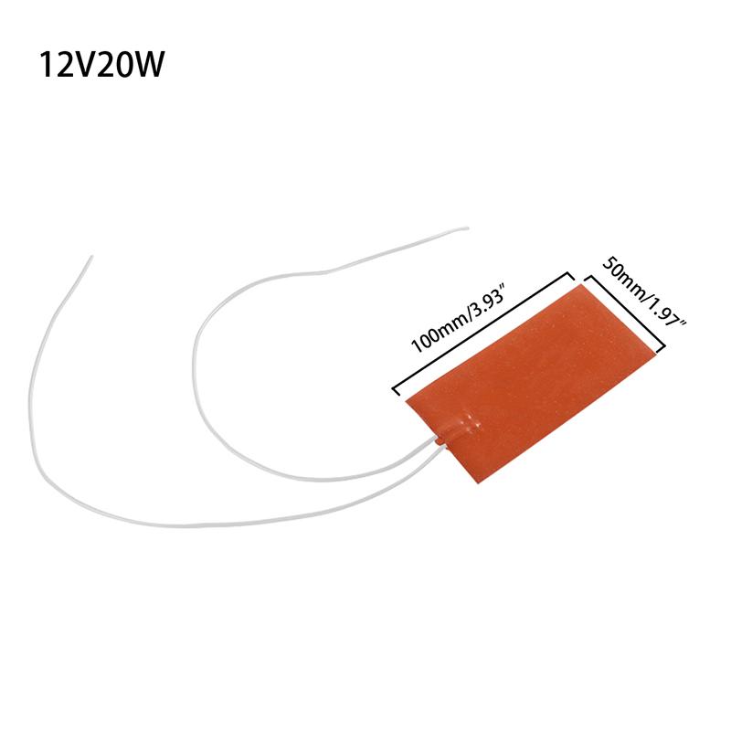 

5 В 12 В 24 В 220 В силиконовые грелки универсальный нагреватель двигателя автомобильный масляный поддон нагревательный коврик подогреваемая опорная плита нагревательные аксессуары 12V-10*5cm