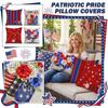 Independence Day Throw Covers 4th of Decorative Cushion Cases for Couch Sofa, Patriotic Home Decor