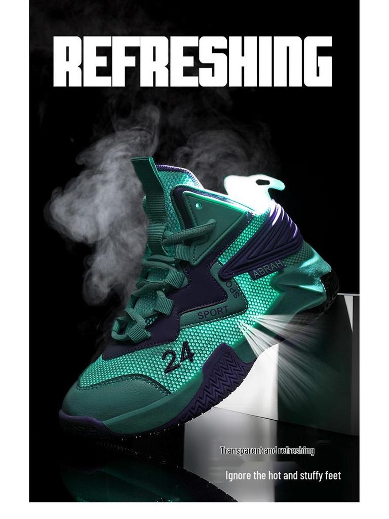 Chaussures de basket-ball en mesh respirant pour garçons, été 2025, pour adolescents et grands enfants