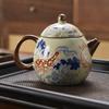 Exquisite Enamel Dragon Egg Teapot, Ceramic Teapot, Home Kitchen, Office Desktop Decoration, Chinese Style
