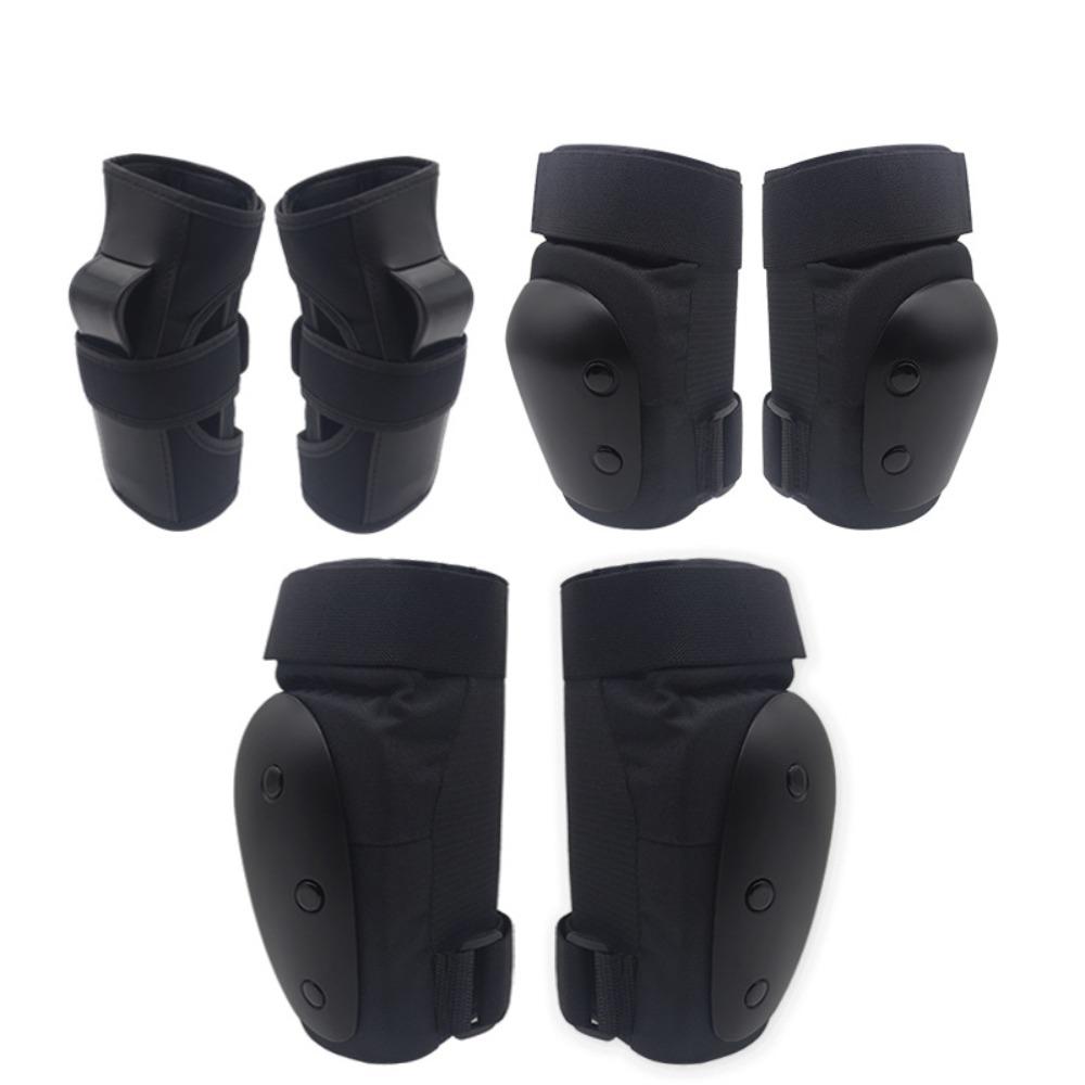 Roller Skating Knee Protector Set, Thickened Edition, Adult, Children, Sports Protector, Roller Skating Set, Ski Protector, 6-piece Set