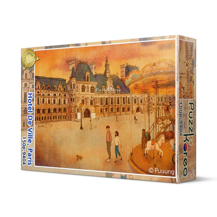 150-teiliges Puzzle – Pariser Rathausplatz, beliebtes koreanisches Puzzle