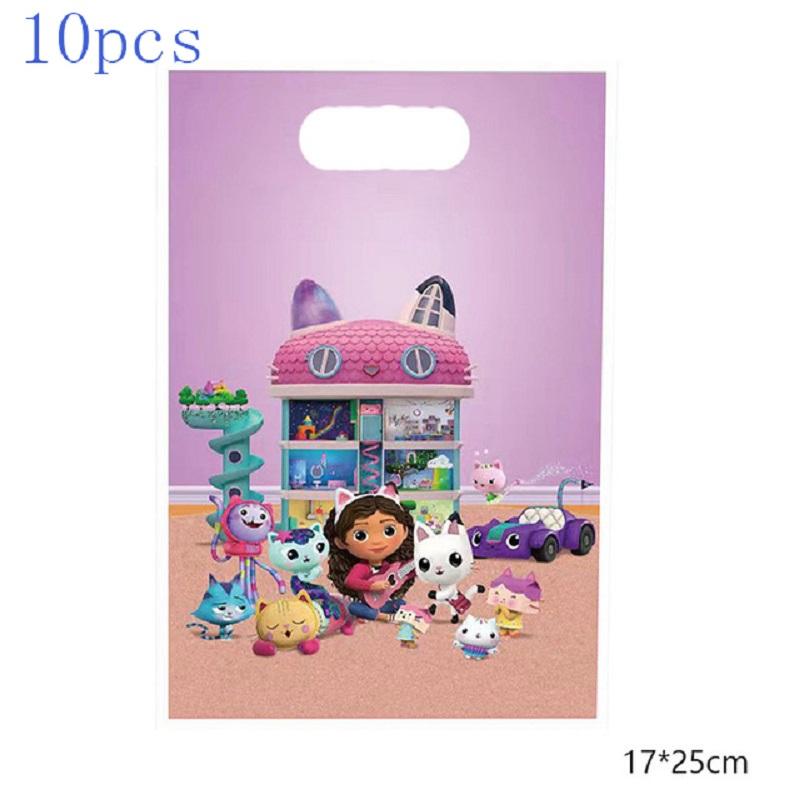 10/30 Stück Gabby's Puppenhaus Geschenktüte Mitgebseltüte Kinder Mädchen Geburtstagsparty Zubehör Katzen Dekorationen Kindergeschenk Partygeschenke Dekoration 30PCS