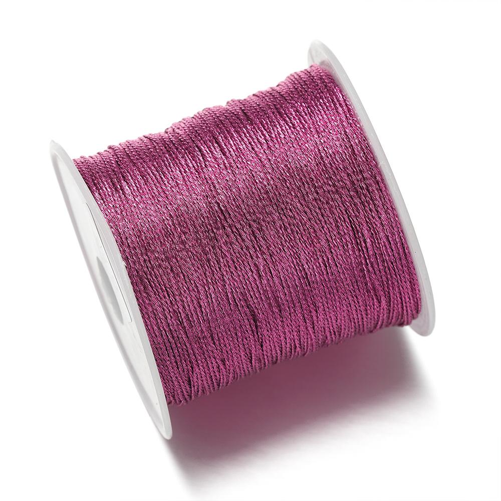 1Pc 0.2-0.8mm Multi-Color Braided Thread Macrame Cord String for DIY Bracelet Necklace Tassels Beading Craft Rope