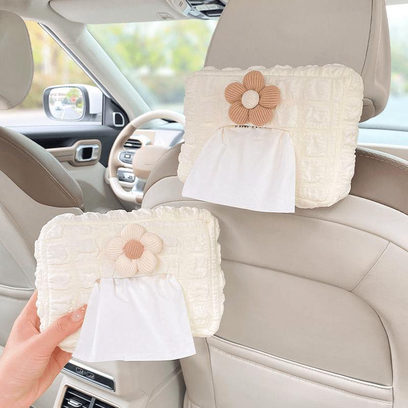 Car Tissue Box, Car Suction Box, Armrest Box, Sun Visor, Seat Hanging Type, Cute, Simple, and High-end Paper Bag
