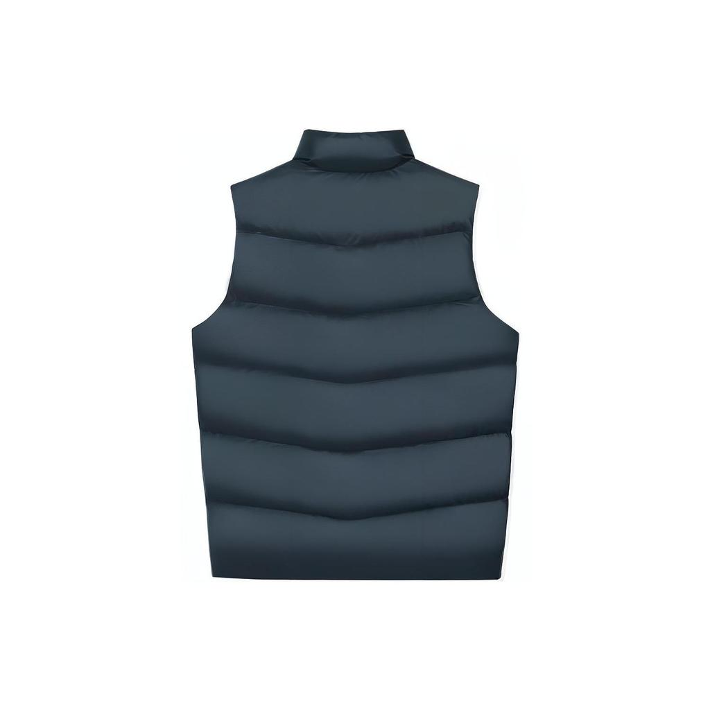 Li-Ning Wade Series Logo Print Stand Collar Sports Down Vest Men Vests Black AMRS069-1