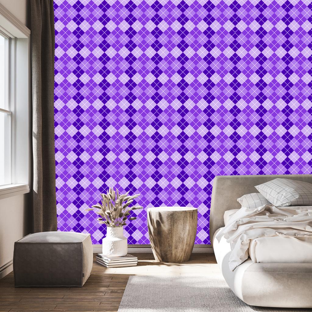 Wallpaper Purple Checkered Purple and Lavender, Lavender Background 50x1000