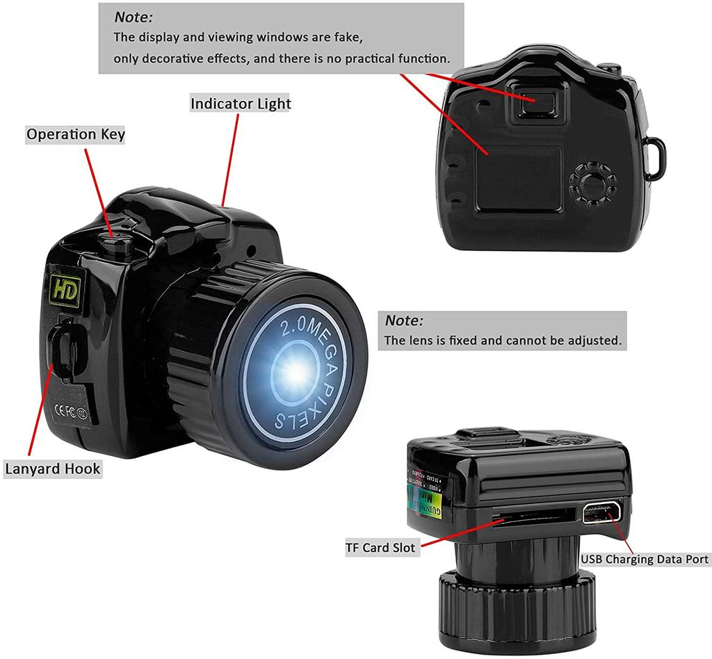 Mini Camera Portable Surveillance DVR Video Recorder Security Camera for Indoor and Outdoor Use USB 2.0 Ultra Mini World's