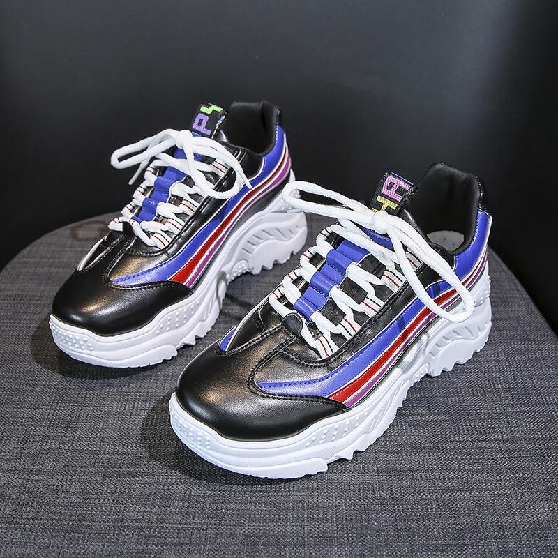 platform athletic sneakers