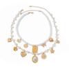 Multi-layer Butterfly Sunflower Necklace Heart Bowknot Pendant Choker  Bridal