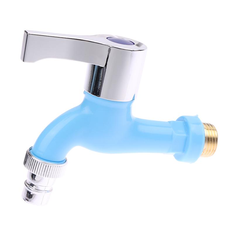 Garden Balcony Water Tap 1/2" Male Thread Washing Machine Faucet Wall Mount Plastic Water Hose Quick Connector
