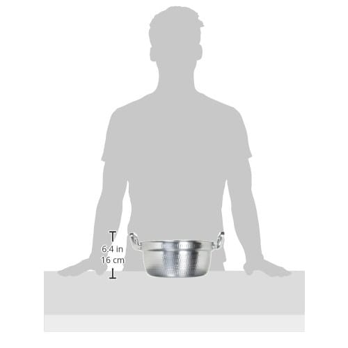 Akao Aluminum DON Hammered Round Pot, 27cm, Aluminum Alloy, Aluminum Die-Cast Handle, Japan, AEV02027