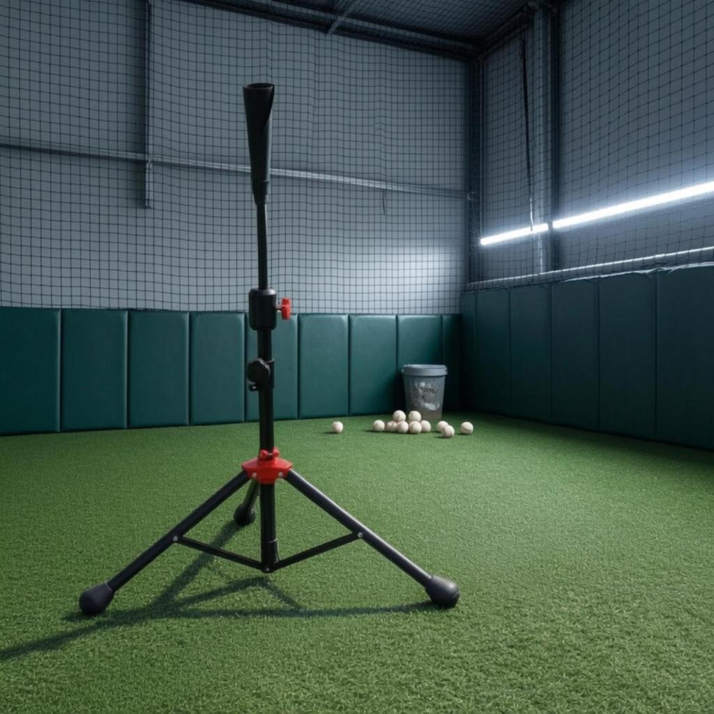 Batting Tee with Carrying Bag Stable Training Gear Sturdy for Warmups