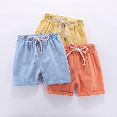 2020 Kids' Cotton Linen Korean-Style Summer Shorts: Trendy, Sporty Fashion