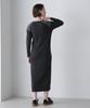 AVIREX MILITARY RIB KNIT ONEPIECE Women's M 410 Charcoal 783-4240602