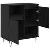 Sideboard Set of 3 Black Oak Effect 60 x 35 x 70 cm