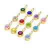 CARLIDANA Fine Jewelry Charms Hot Birthstone Necklace Fashion Simple Zircon Stainless Steel Necklace Christmas Birthday Gift