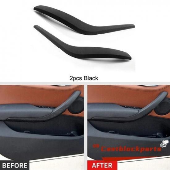 

Car Interior Door Handle Panel Pull Cover Trim Black For 2010-2015 BMW X1 E84