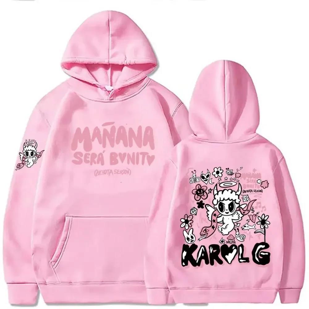 Female Singer Karol G Hoodies Manana Sera Bonito Printing Sweatshirt Unisex Autumn Winter Fleece Tops Male Sudaderas