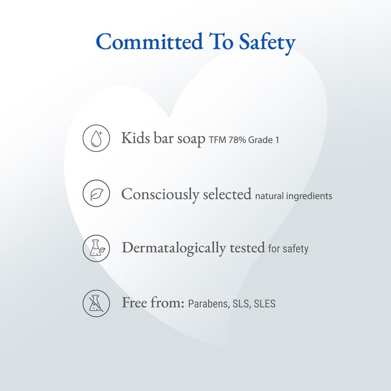 Softsens Kids Soap Teddy 75g Pack Of 5 Gentle Nourishing Moisturizing Animal Shape Bar Soap For Toddlers Kids Age 2-10