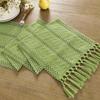American Style Festival Dining Table Cover Solid Color Tablecloth Boho Table Runner  Christmas