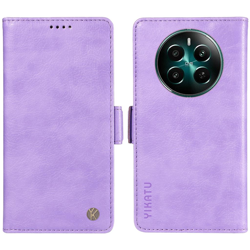 YIKATU YK-007 For Realme Narzo 70 5G/Narzo 70 Pro 5G/P1 5G/12 4G/12+ 5G Case Side Buckle PU Leather Phone Cover Litchi Texture