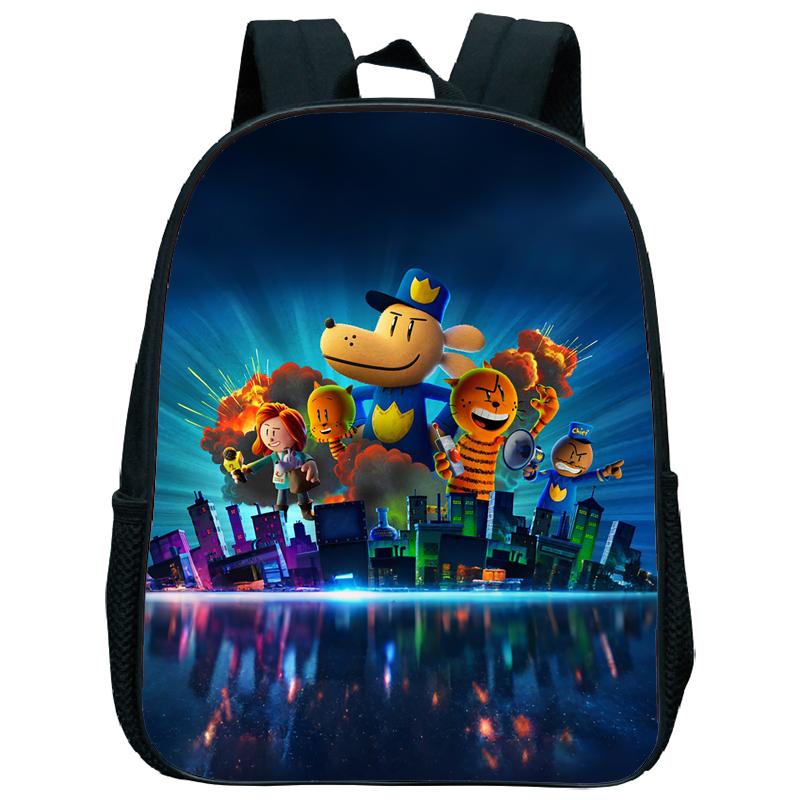 Dog Man Kindergartenrucksack 12 Zoll Dogman Kinder Junge Mädchen Kindergartentasche Kleinkind Zurück zur Schule Geburtstagsgeschenk