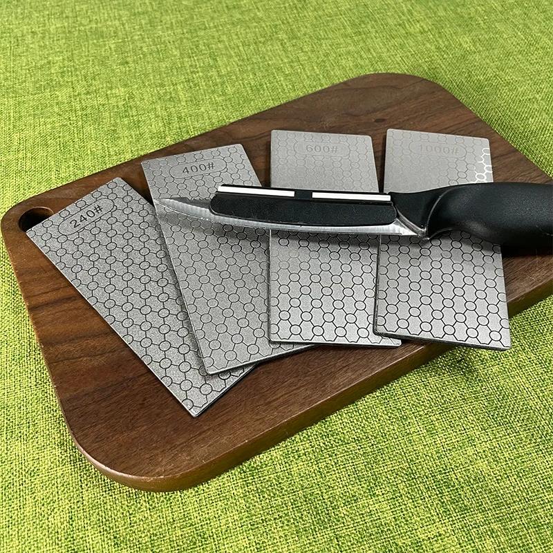 Diamond Sharpening Stone Knife sharpener 151*63mm Ultra-thin Honeycomb Surface Knife Whetstone Kitchen Grinding Tool