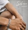 New Simple Retro Style S925 Silver Bracelet for Men Women Buckle Cuban Chain for Parties and Gifts Fine Silver Jewelry