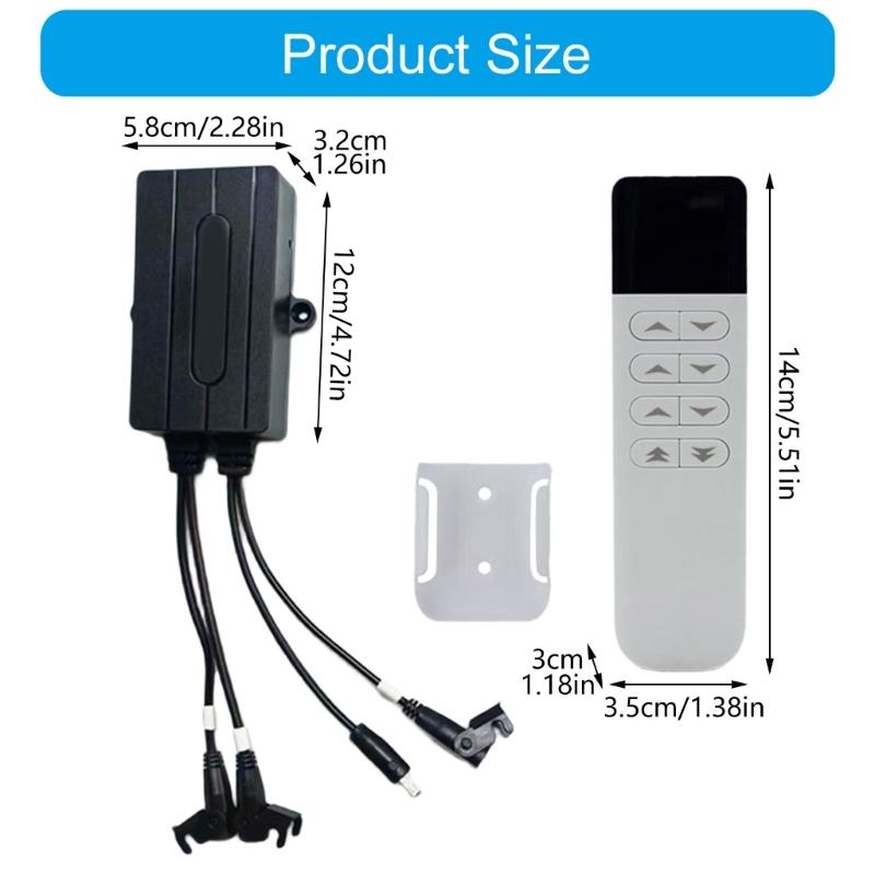Cordless  Recliner Hand Control with 2.4G RF Signal & Easy Installation Remote Controllers for Single Motor Furniture