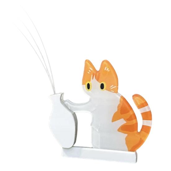 Cat Whiskers Holder Refrigerator Magnet, Cat Furs Keepsake Vase Fridge Magnet, Pet Memorial Decoration for Home, Kitchen